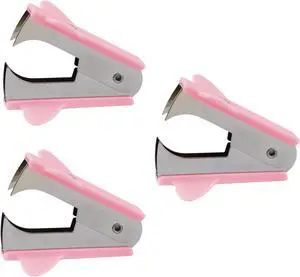3Pcs Pink Staple Removers - Modern Plastic Staple Pullers with Non-Slip Handles | Easy-Grip Stapler Removal Tools for Students, Teachers | Perfect for Home, School & Office Use 3Pcs Pink Staple Removers - Modern Plastic Staple Pullers with Non-Slip Handles | Easy-Grip Stapler Removal Tools for Students, Teachers | Perfect for Home, School & Office Use