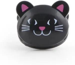 Kikkerland Cat Bag Clips, Set of 6,Black Kikkerland Cat Bag Clips, Set of 6,Black