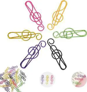Paper Clips, 30 Pcs Colorful Music Note Paper Clip for Notebooks | Cute Music Heavy Duty Paper Clips, Decorative Bookmarks & Planner Clips for Teachers, Students, Music Lovers Paper Clips, 30 Pcs Colorful Music Note Paper Clip for Notebooks | Cute Music Heavy Duty Paper Clips, Decorative Bookmarks & Planner Clips for Teachers, Students, Music Lovers