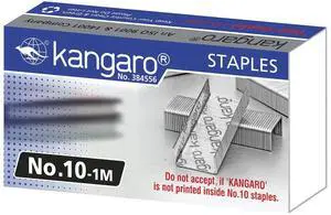 Kangaro KA101 M Staples Number 10 1 m Pack of 1000 Kangaro KA101 M Staples Number 10 1 m Pack of 1000