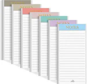 Utron 7 Pack Magnetic Notepads for Refrigerator, Morandi Color Magnetic Grocery List Pad for Fridge, Full Magnet Back Shopping Lists, 30 Sheets Per Note Pads Utron 7 Pack Magnetic Notepads for Refrigerator, Morandi Color Magnetic Grocery List Pad for Fridge, Full Magnet Back Shopping Lists, 30 Sheets Per Note Pads