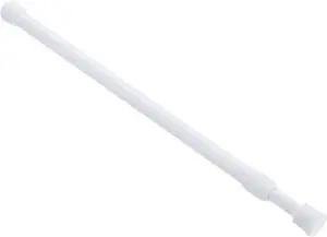 uxcell Tension Curtain Rod, Adjustable 16 to 28 inches, 0.39" Dia White Spring Tension Rod No Drilling Expandable Tension Rod for Doorway, Kitchen uxcell Tension Curtain Rod, Adjustable 16 to 28 inches, 0.39" Dia White Spring Tension Rod No Drilling Expandable Tension Rod for Doorway, Kitchen