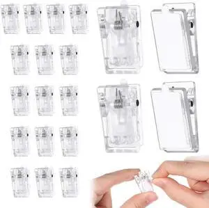 20 Pcs Self-Adhesive Clips, Plastic Tapestry Wall Hangers Clear Sticky Strip Clips for Hanging Photo Poster Home Office Decorations 20 Pcs Self-Adhesive Clips, Plastic Tapestry Wall Hangers Clear Sticky Strip Clips for Hanging Photo Poster Home Office Decorations