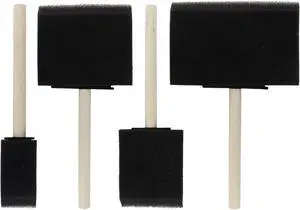 Biaungdo 4 Pcs 4 Sizes Foam Paint Brushes, Foam Sponge Brush | Sponge Paint Brushes, Wood Handle, For Varnishes, For Staining, DIY Crafting(1 inch, 2 inch, 3 inch, 4 inch) Biaungdo 4 Pcs 4 Sizes Foam Paint Brushes, Foam Sponge Brush | Sponge Paint Brushes, Wood Handle, For Varnishes, For Staining, DIY Crafting(1 inch, 2 inch, 3 inch, 4 inch)