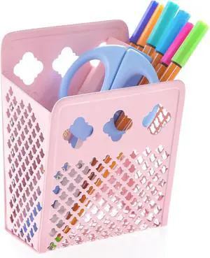 Magnetic Pen Holder, Mesh Metal Strong Magnet Dry Erase Marker Holder Pencil Organizer Small Items Basket for Refrigerator, Whiteboard, Locker Accessories-Pink, Pack of 1, Blush, New-Z008 Magnetic Pen Holder, Mesh Metal Strong Magnet Dry Erase Marker Holder Pencil Organizer Small Items Basket for Refrigerator, Whiteboard, Locker Accessories-Pink, Pack of 1, Blush, New-Z008