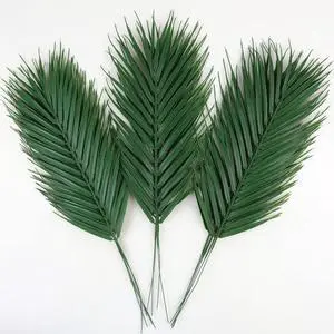 CCINEE 16 PCS Artificial Palm Leaves, Faux Large Palm Fronds Fake Tropical Plant Simulation Safari Leaves with Stems for Home Hawaiian Luau Party Jungle Beach Theme Party Decoration CCINEE 16 PCS Artificial Palm Leaves, Faux Large Palm Fronds Fake Tropical Plant Simulation Safari Leaves with Stems for Home Hawaiian Luau Party Jungle Beach Theme Party Decoration