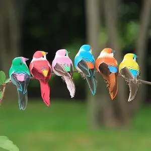 12pcs Artificial Spring Birds Clip on Colorful Bird for Crafts Christmas Tree Ornaments Decoration Season Decor (Assorted Colors) 12pcs Artificial Spring Birds Clip on Colorful Bird for Crafts Christmas Tree Ornaments Decoration Season Decor (Assorted Colors)