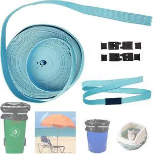 Trash Can Bands, DIY Adjustable-Length Long Rubber Bands, Non-Slip Trash Can Elastic Bands, 0.59 IN Width Fits All Trash Can Ban Sizes, 590 IN Length (Includes 10 Connecting Clips) Trash Can Bands, DIY Adjustable-Length Long Rubber Bands, Non-Slip Trash Can Elastic Bands, 0.59 IN Width Fits All Trash Can Ban Sizes, 590 IN Length (Includes 10 Connecting Clips)