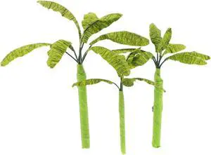 Kisangel 3pcs Miniature Landscape Trees Artificial Banana Tree Table Fake Banana Model Decors Handcrafted Models Kisangel 3pcs Miniature Landscape Trees Artificial Banana Tree Table Fake Banana Model Decors Handcrafted Models