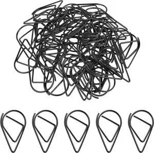 50 Pcs Black Paper Clips, 1 Inch Stainless Steel Decorative Shaped Paper Clips for Office School Supplies Wedding Invitations (Black) 50 Pcs Black Paper Clips, 1 Inch Stainless Steel Decorative Shaped Paper Clips for Office School Supplies Wedding Invitations (Black)