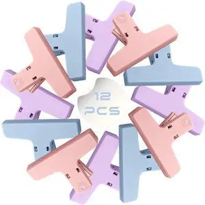 12 Pack Chip Bag Clips, 4 Inch Macaron Colored Colors Foods Chip, Bag Clips,Plastic Heavy Duty Seal Grips for Refrigerator Food Storage Packages, Photos 12 Pack Chip Bag Clips, 4 Inch Macaron Colored Colors Foods Chip, Bag Clips,Plastic Heavy Duty Seal Grips for Refrigerator Food Storage Packages, Photos