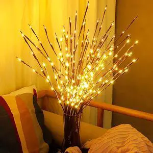 DK177 2 Pack Led Branch Light Battery Operated Lighted Branch Vase Filler Willow Tree Artificial Little Twig Power Brown 30 Inch 20 LED for Home Romantic Decoration, Warm White DK177 2 Pack Led Branch Light Battery Operated Lighted Branch Vase Filler Willow Tree Artificial Little Twig Power Brown 30 Inch 20 LED for Home Romantic Decoration, Warm White