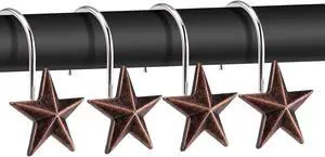 AGPtek Star Shower Curtain Hooks, 12PCS | Anti Rust, Decorative Resin, Bathroom, Baby room, Bedroom, Living room Decor AGPtek Star Shower Curtain Hooks, 12PCS | Anti Rust, Decorative Resin, Bathroom, Baby room, Bedroom, Living room Decor