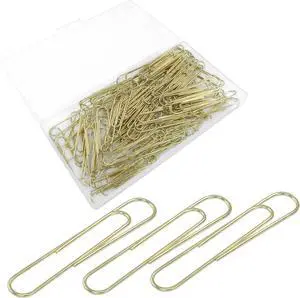 2 Inch Large Paper Clips, Rose Gold, 100Pcs | Coated Jumbo, Reusable, For Office School Home, Document Organizing 2 Inch Large Paper Clips, Rose Gold, 100Pcs | Coated Jumbo, Reusable, For Office School Home, Document Organizing
