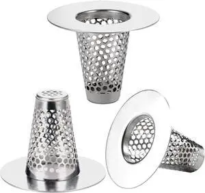 Bathroom Sink Drain Strainers for 1.1"-1.25" Depth Than 1.6" Drain Hole Catcher for Bathroom Sink,Laundry, Utility, RV Sink.Small Conical Bathroom Sink Strainer Basket Bathroom Sink Drain Strainers for 1.1"-1.25" Depth Than 1.6" Drain Hole Catcher for Bathroom Sink,Laundry, Utility, RV Sink.Small Conical Bathroom Sink Strainer Basket
