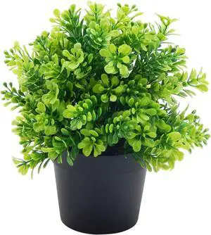 OFFIDIX Artificial Plastic Plants with Pots, Fake Plastic Eucalyptus Plants for Home Office Decoration, Small Faux Plastic Plants for Indoor Decor OFFIDIX Artificial Plastic Plants with Pots, Fake Plastic Eucalyptus Plants for Home Office Decoration, Small Faux Plastic Plants for Indoor Decor