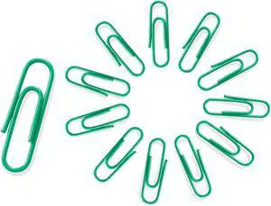 200 Pack Paper Clips 1.1 Inch (28mm) Small Assorted Colored, Green | Office Clips, For Bookmark Organize, Home Office School 200 Pack Paper Clips 1.1 Inch (28mm) Small Assorted Colored, Green | Office Clips, For Bookmark Organize, Home Office School