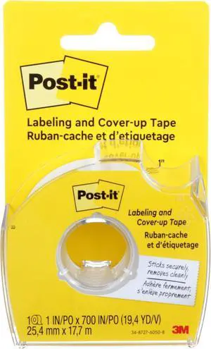 Post-it Labeling & Cover-Up Tape, 1 Roll, 1 in x 700 in (658) Post-it Labeling & Cover-Up Tape, 1 Roll, 1 in x 700 in (658)