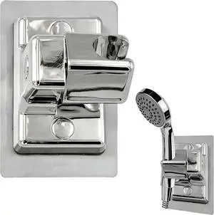 360 Degree Adjustable Shower Head Holder,Self-Adhesive Shower Head Holder,Universal Handheld Shower Head Holder - No Drill Wall Mount, Strong Viscosity (Silver) 360 Degree Adjustable Shower Head Holder,Self-Adhesive Shower Head Holder,Universal Handheld Shower Head Holder - No Drill Wall Mount, Strong Viscosity (Silver)