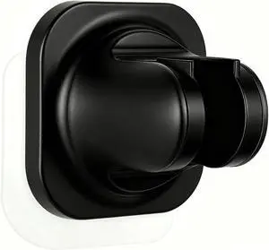 Handheld Shower Head Holder - 5 Positions Adjustable - Concealed Adhesive Mount with Screw Option- Bathroom Wall Mount Shower Hose Holder (Matte Black) Handheld Shower Head Holder - 5 Positions Adjustable - Concealed Adhesive Mount with Screw Option- Bathroom Wall Mount Shower Hose Holder (Matte Black)