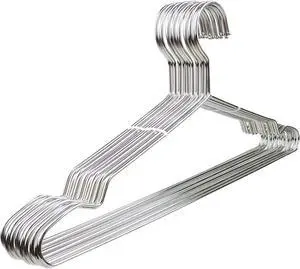 Wire Hangers 10 Pack Clothes Hangers Heavy Duty Metal Coat Hanger Stainless Steel Thin Hangers 16.5 inch Wire Hangers 10 Pack Clothes Hangers Heavy Duty Metal Coat Hanger Stainless Steel Thin Hangers 16.5 inch