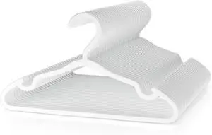 VILICK Plastic Kids Hangers - 30 Pack Non-Slip Baby Clothes Hangers for Closet, Toddler & Newborn Clothing Pants, Skirts, Coats (White) VILICK Plastic Kids Hangers - 30 Pack Non-Slip Baby Clothes Hangers for Closet, Toddler & Newborn Clothing Pants, Skirts, Coats (White)