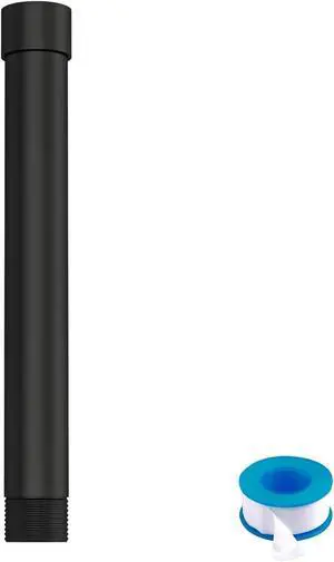 Lordear 6 Inch Shower Head Extension Arm, Solid T304 Stainless Steel | Straight Shower Head Extender, Universal 1/2 NPT Connection for Rain Shower Head, Black Lordear 6 Inch Shower Head Extension Arm, Solid T304 Stainless Steel | Straight Shower Head Extender, Universal 1/2 NPT Connection for Rain Shower Head, Black