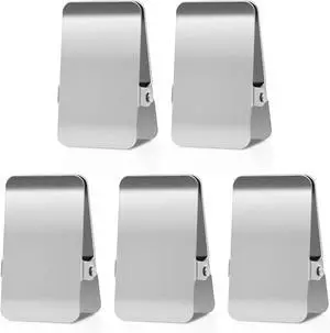 BURLIHOME Stainless Steel Chip Clips,2.48" Heavy Duty Clip,5 Pcs + 1 Pcs | Smooth Surface for Marker Labels, Upright Display, Office/Kitchen/School Organization, Strong Grip for Paper/Food Bag/Photos BURLIHOME Stainless Steel Chip Clips,2.48" Heavy Duty Clip,5 Pcs + 1 Pcs | Smooth Surface for Marker Labels, Upright Display, Office/Kitchen/School Organization, Strong Grip for Paper/Food Bag/Photos