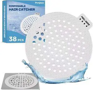 38 PCS Disposable Shower Drain Hair Catcher, Mesh Drain Covers Stickers | Drain Strainers to Stop Clogs, Strong Adhesive Mesh Stickers for Bathtub, Bathroom, Kitchen Sink, Easy Peel Remove 38 PCS Disposable Shower Drain Hair Catcher, Mesh Drain Covers Stickers | Drain Strainers to Stop Clogs, Strong Adhesive Mesh Stickers for Bathtub, Bathroom, Kitchen Sink, Easy Peel Remove