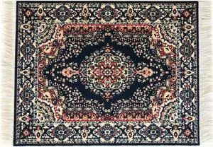Oriental Rug Mouse Pad Mini Carpet Style Mousepad with Fringe, Non-Slip Rubber Base, Aesthetic Desk Accessory for Office & Home, Blue | Inusitus Oriental Rug Mouse Pad Mini Carpet Style Mousepad with Fringe, Non-Slip Rubber Base, Aesthetic Desk Accessory for Office & Home, Blue | Inusitus
