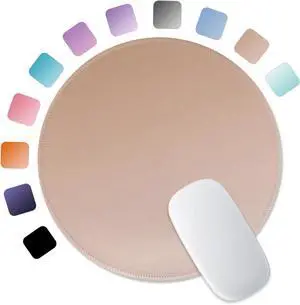 ITNRSIIET Mouse Pad Non-Slip Rubber Base Smooth Surface Stitched Edges Waterproof Durable Compatible with All Mice for Office & Gaming, Desk Accessory, Diameter 8.7 inch, Camel ITNRSIIET Mouse Pad Non-Slip Rubber Base Smooth Surface Stitched Edges Waterproof Durable Compatible with All Mice for Office & Gaming, Desk Accessory, Diameter 8.7 inch, Camel