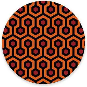 Round Mouse Pad, The Shining Carpet Pattern Customized Premium-Textured Mouse Mat,Washable Mousepads with Cloth, Non-Slip Rubber Base Small Mousepad, 7.9×7.9×0.12 inches Round Mouse Pad, The Shining Carpet Pattern Customized Premium-Textured Mouse Mat,Washable Mousepads with Cloth, Non-Slip Rubber Base Small Mousepad, 7.9×7.9×0.12 inches
