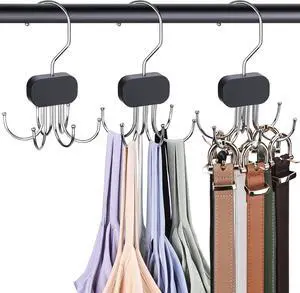3 Pack Tank Top Hangers, Premium Bra Hanger for Closet Organizer | 2026 Upgraded Design, 360° Rotating & Foldable, Space Saving Wooden Hanger for Tank Tops, Bras, Belts and More (Black) 3 Pack Tank Top Hangers, Premium Bra Hanger for Closet Organizer | 2026 Upgraded Design, 360° Rotating & Foldable, Space Saving Wooden Hanger for Tank Tops, Bras, Belts and More (Black)
