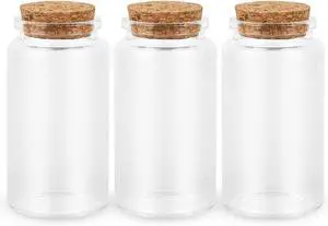 3PC100ML Empty Glass Jars with Cork Stoppers for DIY Art Crafts Projects Decoration Party Supplies and Wedding Party Favors for DIY Art Crafts Projects Decoration Party Supplies Wedding 3PC100ML Empty Glass Jars with Cork Stoppers for DIY Art Crafts Projects Decoration Party Supplies and Wedding Party Favors for DIY Art Crafts Projects Decoration Party Supplies Wedding