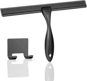 10-inch Stainless Steel Shower Squeegee for Glass Doors, Silver Squeegee for Shower Glass with Hook, Water Wiper, Bathroom Squeegee, Water Wiper for Tile Wall Car Mirror Door 10-inch Stainless Steel Shower Squeegee for Glass Doors, Silver Squeegee for Shower Glass with Hook, Water Wiper, Bathroom Squeegee, Water Wiper for Tile Wall Car Mirror Door