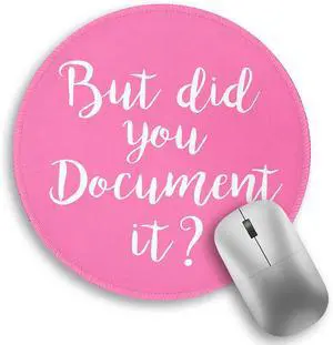 Funny Small Mouse Pad, But Did You Document It, Cute Mousepad | Mini Travel Wireless Mice Pad for Computer, Office Accessories, Coworker Gifts, 8.6 x 8.6 inch Funny Small Mouse Pad, But Did You Document It, Cute Mousepad | Mini Travel Wireless Mice Pad for Computer, Office Accessories, Coworker Gifts, 8.6 x 8.6 inch