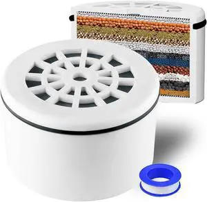Short Version 15 Stage Shower Filter Replacement Cartridge for Hard Water | For Chlorine Reducing, For Short Shower Filter, Water Head Filter Short Version 15 Stage Shower Filter Replacement Cartridge for Hard Water | For Chlorine Reducing, For Short Shower Filter, Water Head Filter