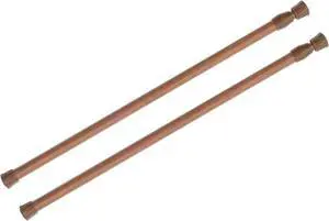 KXLife 2 Pack Spring Tension Curtain Rod for Window 16 to 28 Inch, Oak | Expandable Adjustable Small Curtain Tension Rods, No Drilling, for Kitchen, RV, Cupboard, Refrigerator KXLife 2 Pack Spring Tension Curtain Rod for Window 16 to 28 Inch, Oak | Expandable Adjustable Small Curtain Tension Rods, No Drilling, for Kitchen, RV, Cupboard, Refrigerator