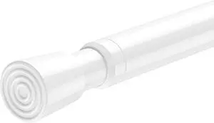AIZESI Tension Curtain Rod for Windows 26.5 to 36 inch, White | Adjustable Expandable Pressure Spring Curtain Rods No Drilling, Tension Rod for Doorway Closet Door AIZESI Tension Curtain Rod for Windows 26.5 to 36 inch, White | Adjustable Expandable Pressure Spring Curtain Rods No Drilling, Tension Rod for Doorway Closet Door