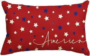 AVOIN colorlife 4th of July Patriotic Throw Pillow Cover, 12 x 20 Inch Independence Memorial Day America Stars Cushion Case for Sofa Couch AVOIN colorlife 4th of July Patriotic Throw Pillow Cover, 12 x 20 Inch Independence Memorial Day America Stars Cushion Case for Sofa Couch