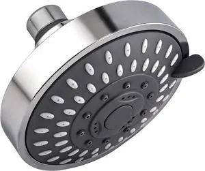 High Pressure Fixed Shower Head, 4 Inch, Chrome | Adjustable 5-Mode Bathroom Rain Showerhead with Swivel Brass Ball Joint & Self-cleaning Nozzles High Pressure Fixed Shower Head, 4 Inch, Chrome | Adjustable 5-Mode Bathroom Rain Showerhead with Swivel Brass Ball Joint & Self-cleaning Nozzles