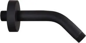 Enoughtmen Shower Arm with Flange +Tape,Stainless Steel Shower Head Extension Arm,Wall-Mounted for Fixed Shower Head,6 Inch Matte Black Enoughtmen Shower Arm with Flange +Tape,Stainless Steel Shower Head Extension Arm,Wall-Mounted for Fixed Shower Head,6 Inch Matte Black