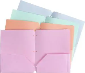 Tamaki Plastic Folders with Pockets, Letter Size Paper, Pastel Color, 4 PCS | Heavy Duty Two Pocket Folder 3 Ring Folders for Documents Tamaki Plastic Folders with Pockets, Letter Size Paper, Pastel Color, 4 PCS | Heavy Duty Two Pocket Folder 3 Ring Folders for Documents