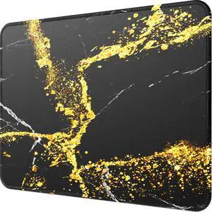 MROCO Essential Office & Gaming Mouse Pad, 8.5 x 11 Inch, Black Gold | Anti-Fray Stitched Edges, Functional Pattern Design, Non-Slip Rubber Base, Water and Stain Resistance MROCO Essential Office & Gaming Mouse Pad, 8.5 x 11 Inch, Black Gold | Anti-Fray Stitched Edges, Functional Pattern Design, Non-Slip Rubber Base, Water and Stain Resistance