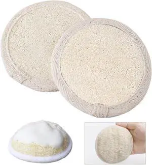 Natural Loofah Pads, 2pcs Natural Loofah Pads, 2pcs