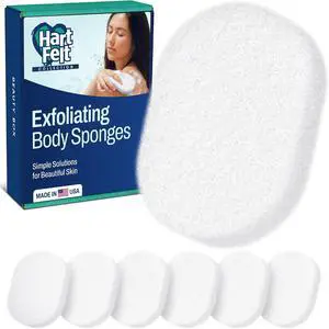 HartFelt 7 Pack Body Exfoliation Beauty Box with Body Wash Scrubber | Super Soft Exfoliating Bath Sponges for Shower Women & Men | Chemical-Free Bathing Sponge Set for Dead Skin Removal | Gift Box HartFelt 7 Pack Body Exfoliation Beauty Box with Body Wash Scrubber | Super Soft Exfoliating Bath Sponges for Shower Women & Men | Chemical-Free Bathing Sponge Set for Dead Skin Removal | Gift Box
