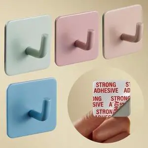 DEKAZIA® Set of 4 Colorful Wall Hooks Kids - Self-Adhesive Cute Towel Hooks | Coat Rack, Backpack Hangers & Bag Holder for Bedroom, Classroom, No Drilling DEKAZIA® Set of 4 Colorful Wall Hooks Kids - Self-Adhesive Cute Towel Hooks | Coat Rack, Backpack Hangers & Bag Holder for Bedroom, Classroom, No Drilling