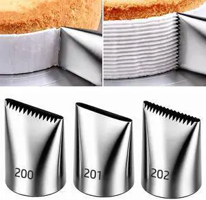 Suuker Extra Large Basketweave Piping Tips, Seamless | 3 Pieces, 200 201 202, Wide Decorating Openings Suuker Extra Large Basketweave Piping Tips, Seamless | 3 Pieces, 200 201 202, Wide Decorating Openings