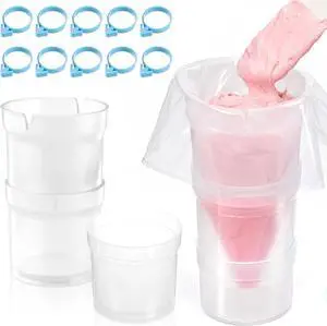 10 Pastrybag Ties Piping Bags Holder, Pastry Piping Bag Holder Stand | Piping Bag Holders Stand for Filling, Pipings Bags Stands, for Gadgets, Icing, Frosting, Filling 10 Pastrybag Ties Piping Bags Holder, Pastry Piping Bag Holder Stand | Piping Bag Holders Stand for Filling, Pipings Bags Stands, for Gadgets, Icing, Frosting, Filling