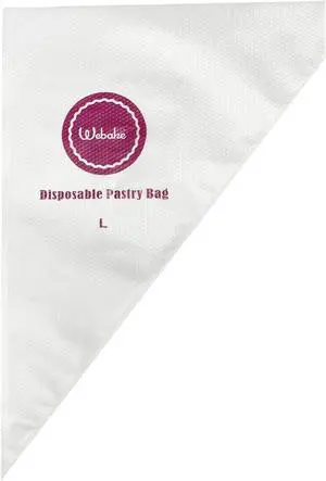 Webake 16 Inch Disposable Pastry Bags - 100pcs Large Icing Piping Bags for All Size Tips Couplers Webake 16 Inch Disposable Pastry Bags - 100pcs Large Icing Piping Bags for All Size Tips Couplers